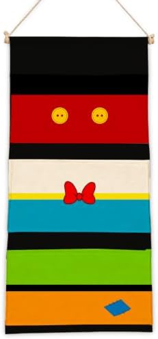 3-Pocket Hanging Wall Organizer, Colorful Block Over Door Storage Pockets by AUII+JO+DESIGN