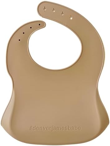 Denver James Silicone Feeding Bibs | Dishwasher Safe. Waterproof. Adjustable. - Image 2