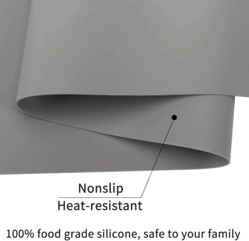 15.7" x 11.8" Silicone Table Mat, Genuine Food-Grade Silicone Mat - Image 6