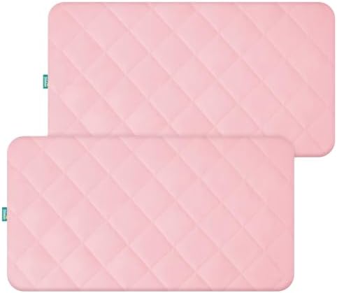 Crib Mattress Protector Waterproof Crib Sheets Fitted 2 Pack Mattress Cover by Bilobanbabybedding