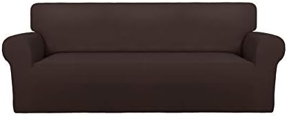 PureFit Stretch Couch Covers for Sofa Large Sofa Slipcovers Chocolate by PureFit