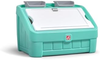 Step2 2-in-1 Toy Box & Art Lid, Kids Toy Storage Bin & Organizer, Easel & Chest by Step2