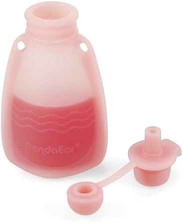 PandaEar 7 Pack Silicone Baby Food Pouches, Reusable Squeeze Pouches - Image 6