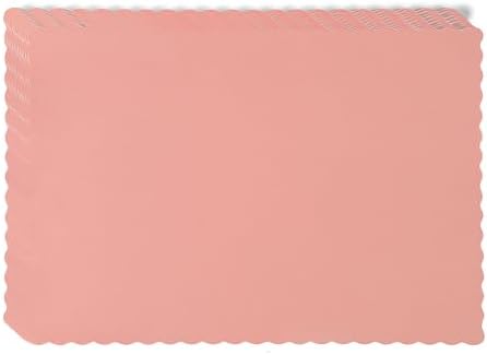 Fit Meal Prep 200 Pack Disposable Paper Placemats, 14 x 10 Inch Pink by FMPBRANDS