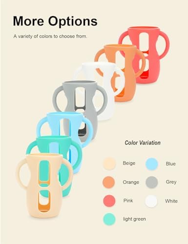 2-Pack Silicone Sleeves for Philips Avent Glass Bottles 4 & 8 oz - Image 6