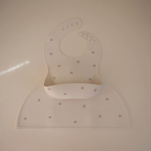 mushie Silicone Baby Bib | Adjustable Fit Waterproof Bibs - Image 3
