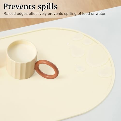 Silicone Placemat Set of 4, Heat Resistant Placemats - Image 5
