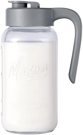 Mason Jar Pitcher, 64 oz, Glass Pitcher by spreccio