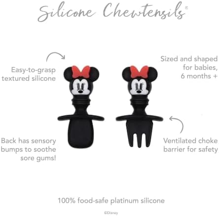 Bumkins Disney Baby Utensils Set, Chewtensils Silicone Spoons - Image 6