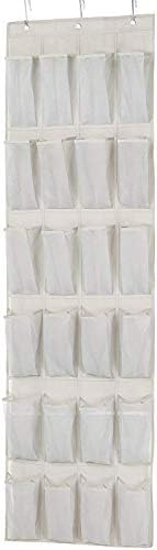 Amazon Basics 24 Medium Mesh Pocket Over-the-Door Hanging Shoe Organizer by AmazonBasics