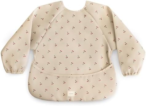 mushie Long Sleeve Baby Bib | Water Resistant Adjustable Fit by mushie