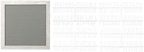 Kate & Milo 10" x 10" Rustic Gray Letterboard Set - Image 2