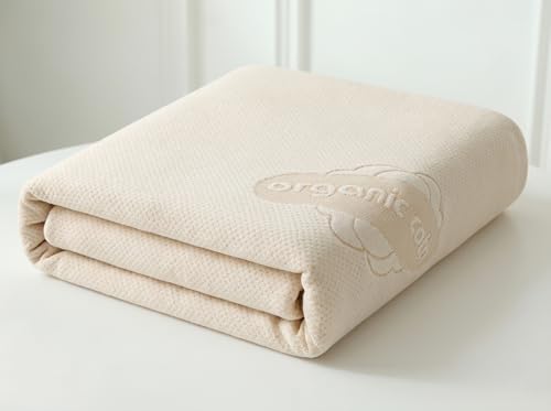 Deluxe Waterproof Organic Cotton Mattress Protector Twin XL Size - Image 2