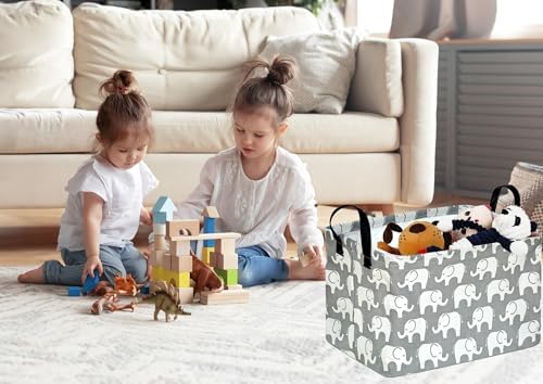 Kid Storage Basket Gift Shelf Basket Toy Storage Bin, Nursery Basket Organizer - Image 4