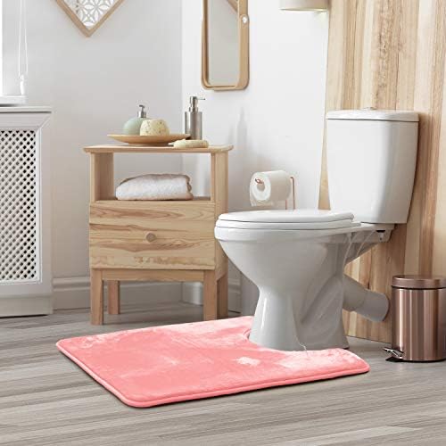 Clara Clark Bathroom Rugs, Velvet Memory Foam Bath Mat, Machine Washable Bath - Image 2