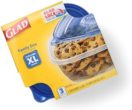 Glad GladWare XL Square Food Storage Containers, 104 Oz - Image 4