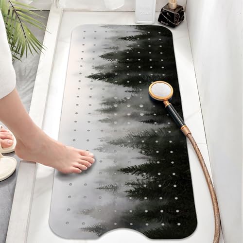 Misty Forest Bathtub Mat Non Slip, Baby Bath Mat - Image 2