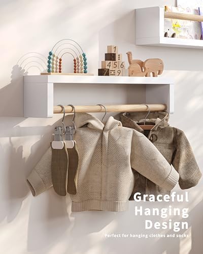 Seocry Nursery Book Shelves, 4 Pack, Wall Book Shelves - Image 3