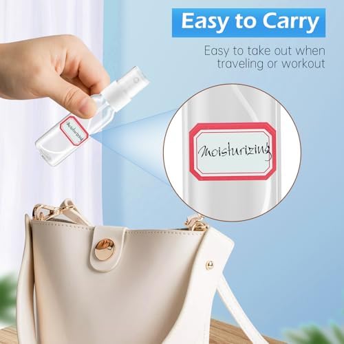 Zoizocp Spray Bottles, 2oz/50ml 12 Pack Clear Mini Travel Bottle Set - Image 5