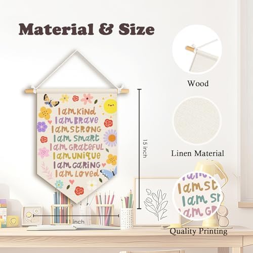Affirmations Wall Hanging Art for Kids, Nursery Playroom Decor - Image 7