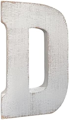 ABELOTS Large Wooden Distressed White Wash Alphabet Wall Art - Image 2