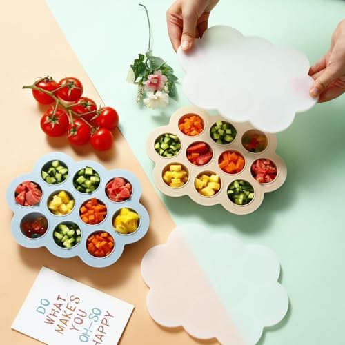 PandaEar 3-Pack Silicone Baby Food Freezer Trays - Image 7