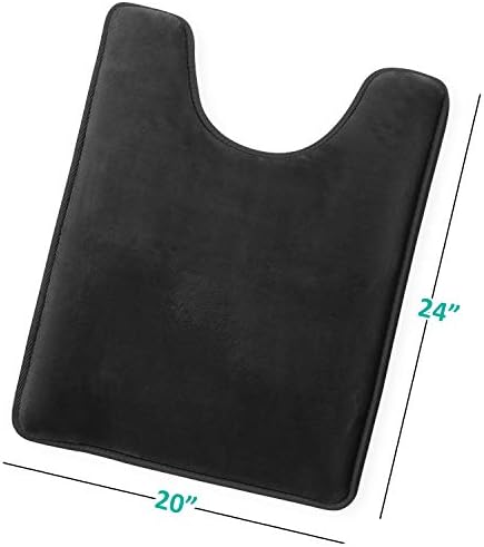 Clara Clark Bathroom Rugs, Velvet Memory Foam Bath Mat, Machine Washable Bath - Image 3