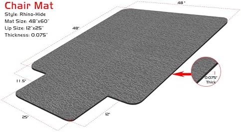 Rhino Mats, Rhino Hide Chair Mat, Office Computer Chair Mat - Image 5