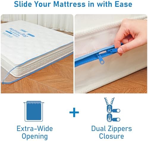 ZCHENBS® - King Mattress Bags for Moving, Waterproof Storage Bag - Image 3