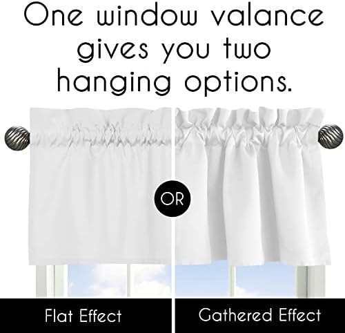 Sweet Jojo Designs White Boho Bohemian Window Treatment Valance - Image 4