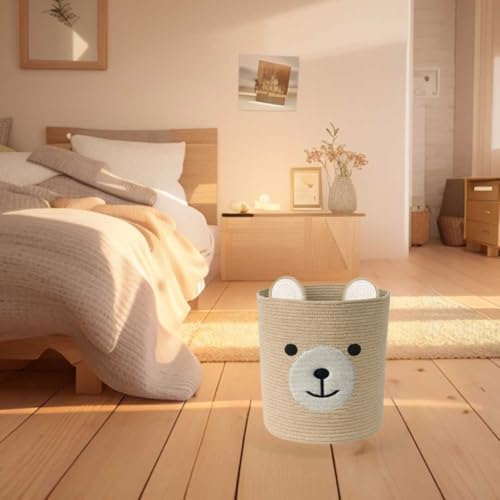 Bear Basket for Nursery, Baby Shower Baskets, Baby Storage Basket - Image 5