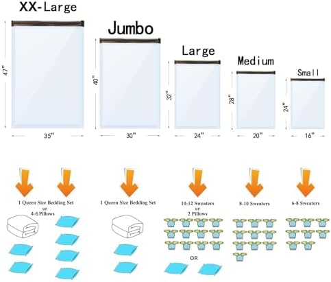 GONGSHI Vacuum Storage Bags, Space Saver Seal Bags - Image 3