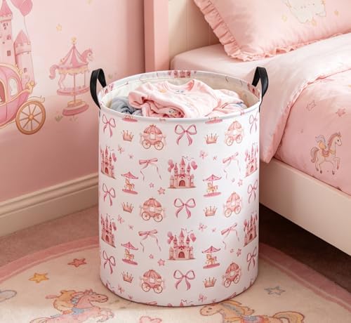 Essme Kids Laundry Basket, Castle Hamper Waterproof Storage Bin - Image 5