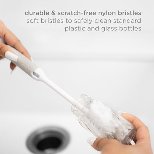 Ubbi Deluxe 2-in-1 Baby Bottle Cleaning Brush Set, 2 Pack - Image 4