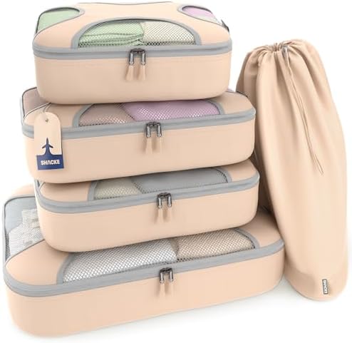 Shacke 5 Set Packing Cubes for Travel by Shacke