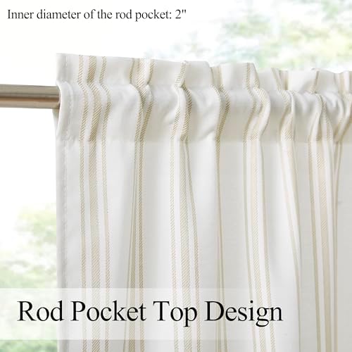 ZJDECOR Cotton Blended Tier Cafe Curtains - Image 3