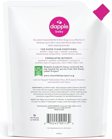 Dapple Baby Lavender Bottle & Dish Soap Refill Pouch - Image 3