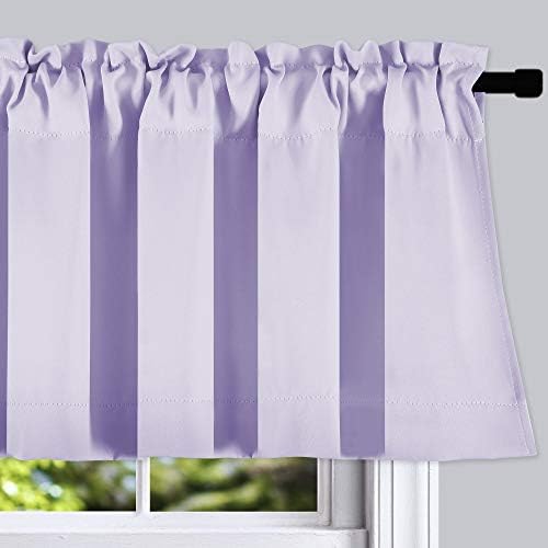 DONREN Light Purple Lilac Curtain Valances - Image 2