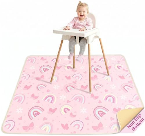 Basumee Splat Mat for Under High Chair, Waterproof & Mess-Proof Floor Mat by Basumee
