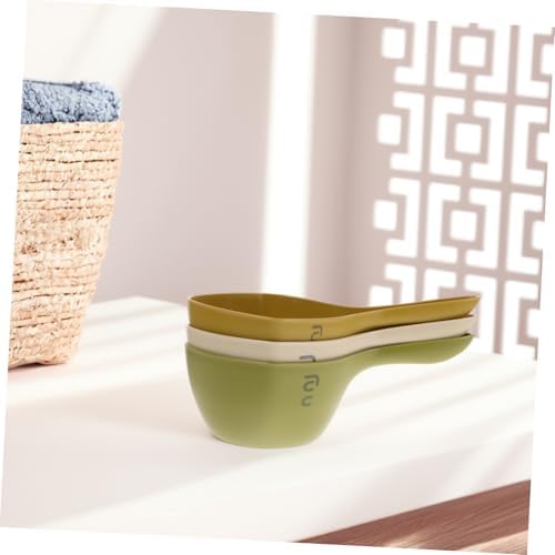3pcs Ergonomic Long Handle Bath Spoon Skin-friendly Boys and Girls Bathing - Image 4