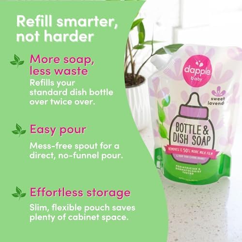 Dapple Baby Lavender Bottle & Dish Soap Refill Pouch - Image 6