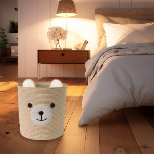 Bear Basket for Nursery, Baby Shower Baskets, Baby Storage Basket - Image 7