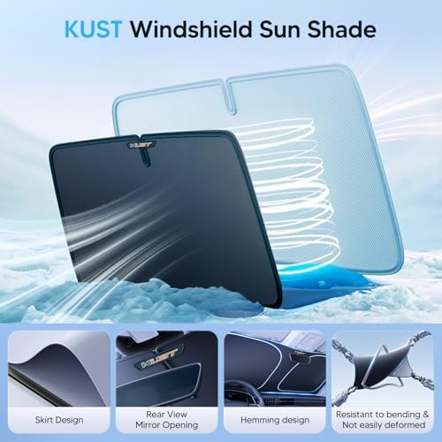 KUST Windshield Sun Shade for 2015-2020 Chevrolet Chevy Suburban/Tahoe - Image 5