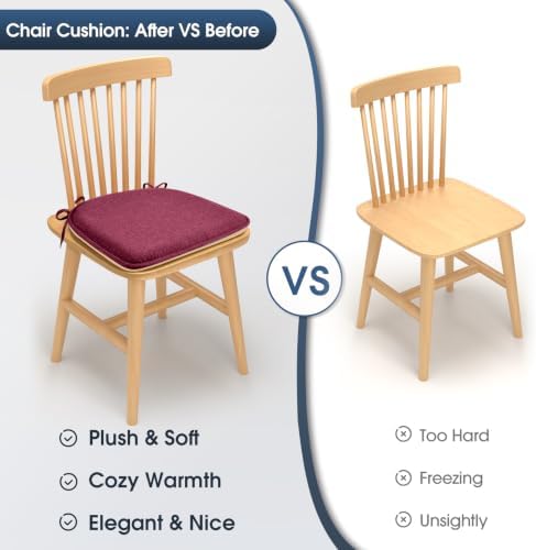 TushGuard Chair Cushions, 4 Pack Memory Foam Chair Pads - Image 3