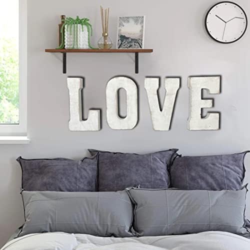 ABELOTS Large Wood Alphabet Wall Decor Monogram Letter - Image 6