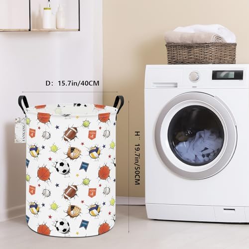 Sports Ball Storage Bin Foldable Nursery Basket - Image 3