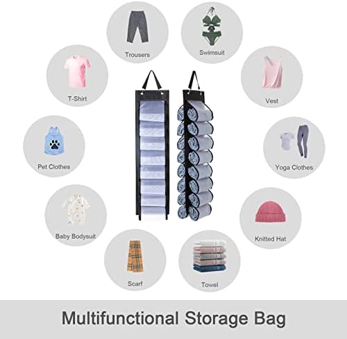 DHSFKBE Legging Organizer Storage, T-Shirt Organizer, Foldable Hanging Closet - Image 3