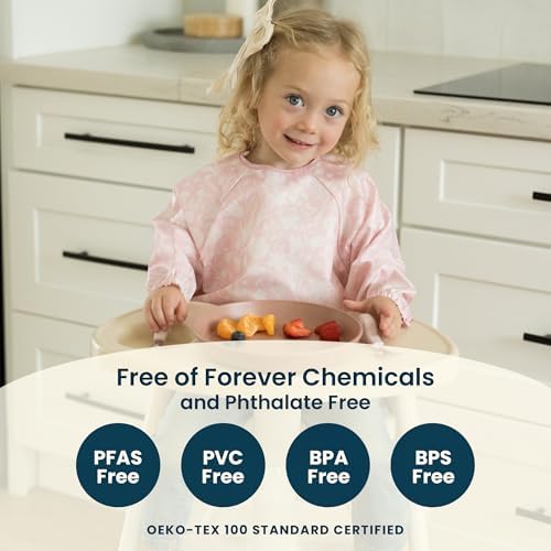 Tiny Twinkle Long Sleeve Bib for Babies & Toddlers | Waterproof Smock Bib for - Image 6