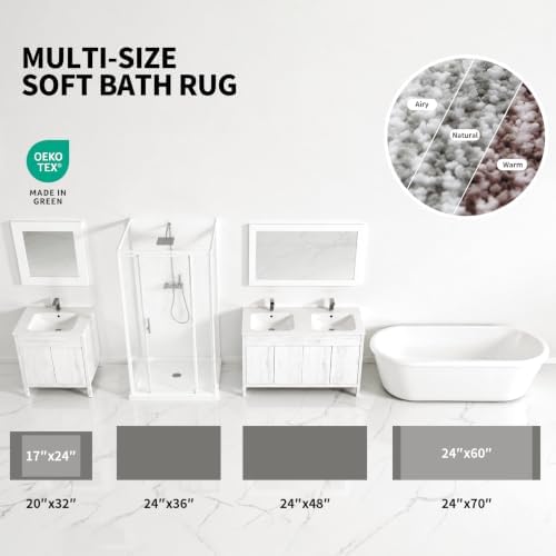 ILANGO Toilet Rugs U Shaped 22" × 24", Soft Absorbent Microfiber Bath Rugs - Image 4