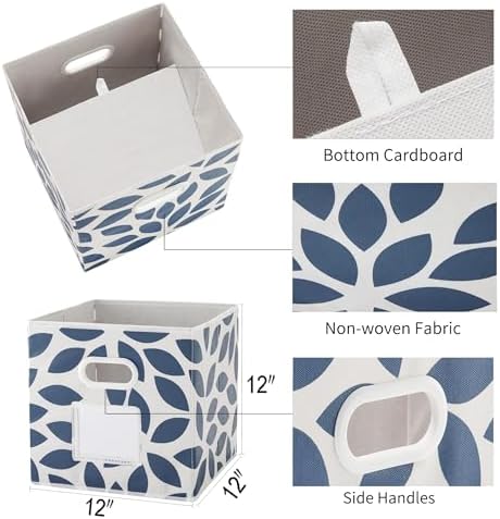 MAX Houser Set of 6 Foldable Fabric Storage Bins - Image 3